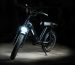 blue and black standard motorcycle